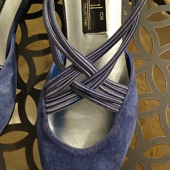 Ilani Collections vintage blue suede shoes Sz 7 🥿 - Picture 3 of 7